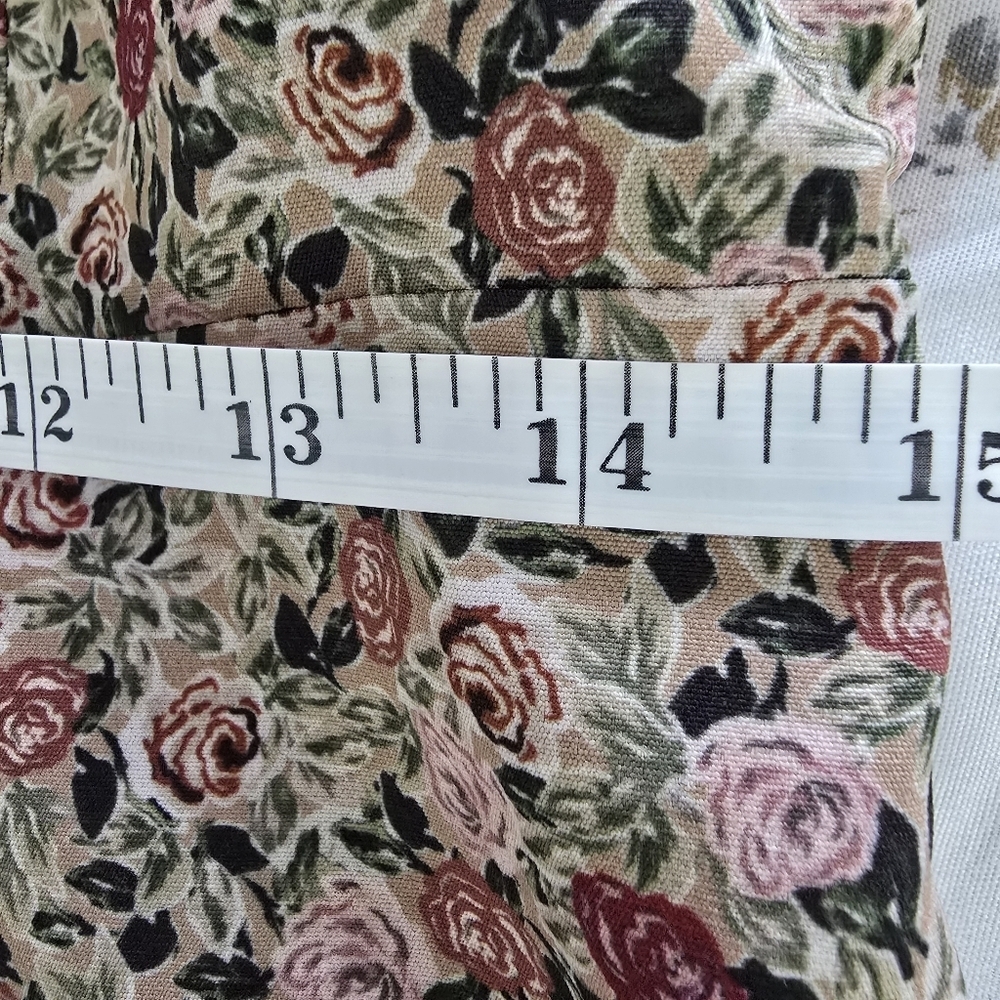 Zara Floral Long Sleeve Dress Size L - Picture 11 of 12